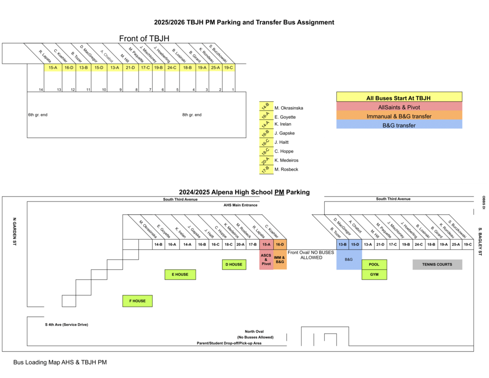 Secondary Bus Parking PM 