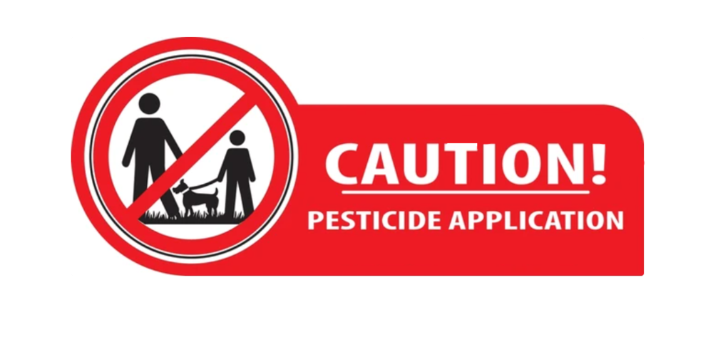 Caution Pesticide Application