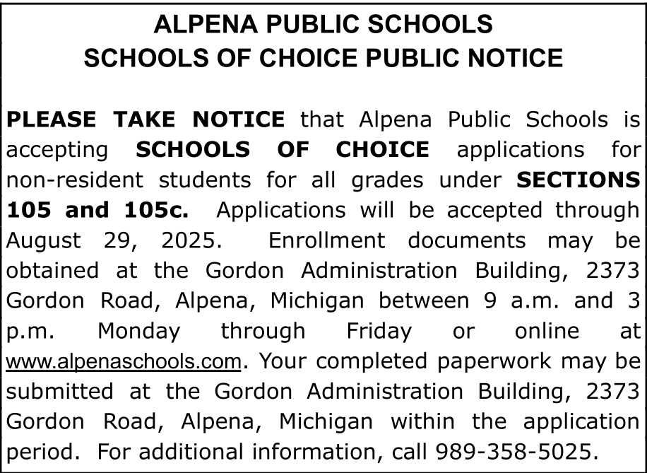 School of Choice Notice