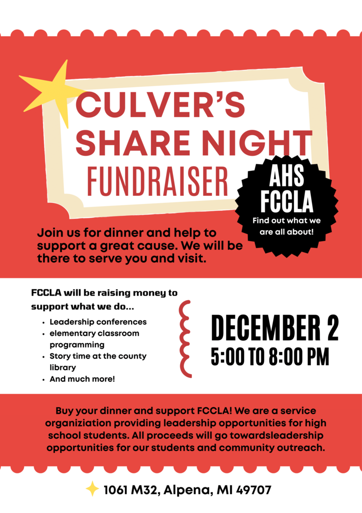 Alpena High School Career and Technical Education- Teacher Academy Fundraiser