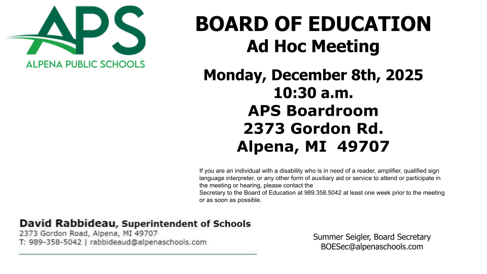 APS Board Ad Hoc Meeting 12/8/25