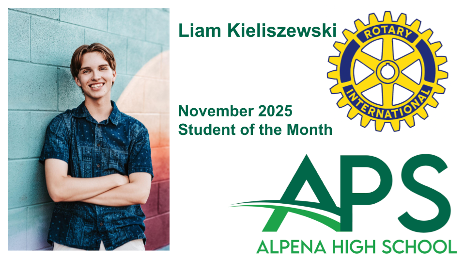 Rotary International Alpena High School Student of the Month