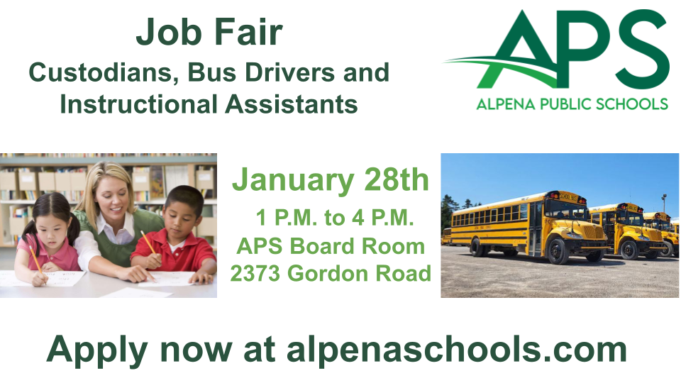 APS Job Fair Custodians, Bus Drivers and Instructional Assistants