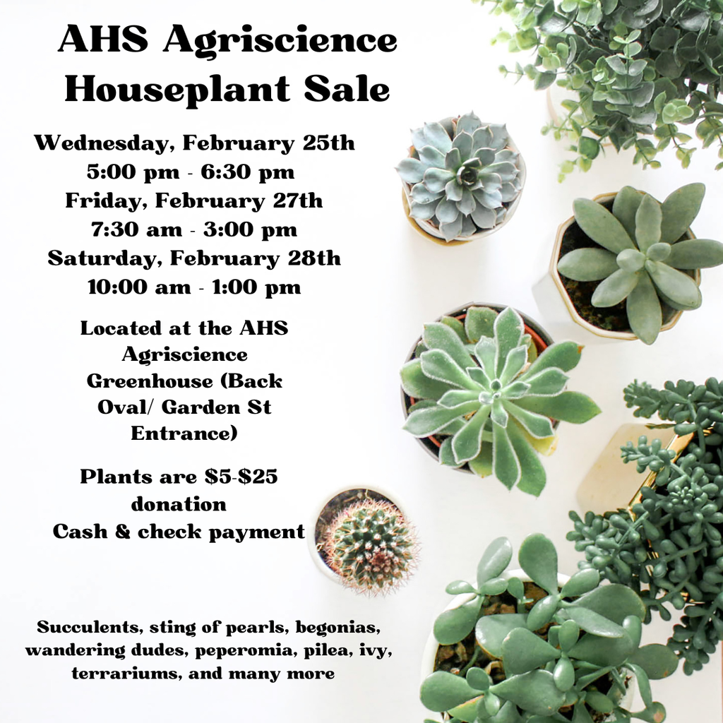 AHS Agriscience Houseplant Sale 