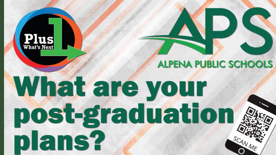 Plus 1 means an additional credential/degree/training beyond a high school diploma to prepare for success in the workforce!  65% of jobs require a credential or degree after high school. What education or training will you add to your AHS diploma to brighten your future economic prospects?