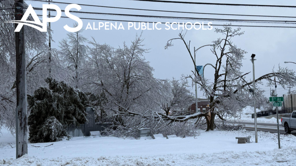 Alpena Public Schools will be closed on Wednesday, March 18th 2026