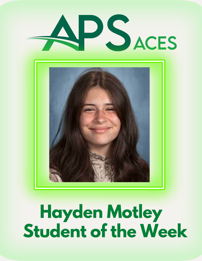 Hayden Motley ACES Student of the Week! 