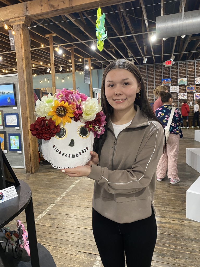 Congratulations, AHS featured artists - their work is shining at Art in the Loft! The Annual Young Artist Exhibit opened on April 14th. 40 artists from AHS are featured, along with the works from a variety of schools from the region.