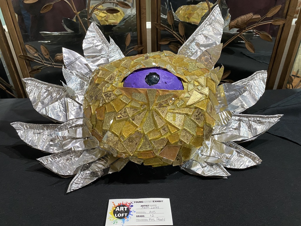 Congratulations, AHS featured artists - their work is shining at Art in the Loft! The annual Young Artist Exhibit opened on April 14th. 40 artists from AHS are featured, along with the works from a variety of schools from the region.