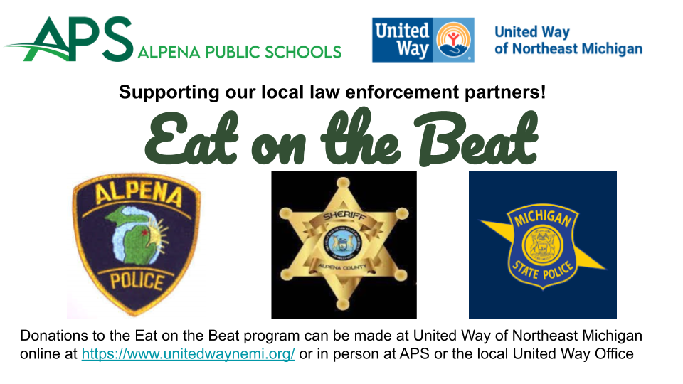 Eat on the Beat allows law enforcement officers to eat for free at any APS school