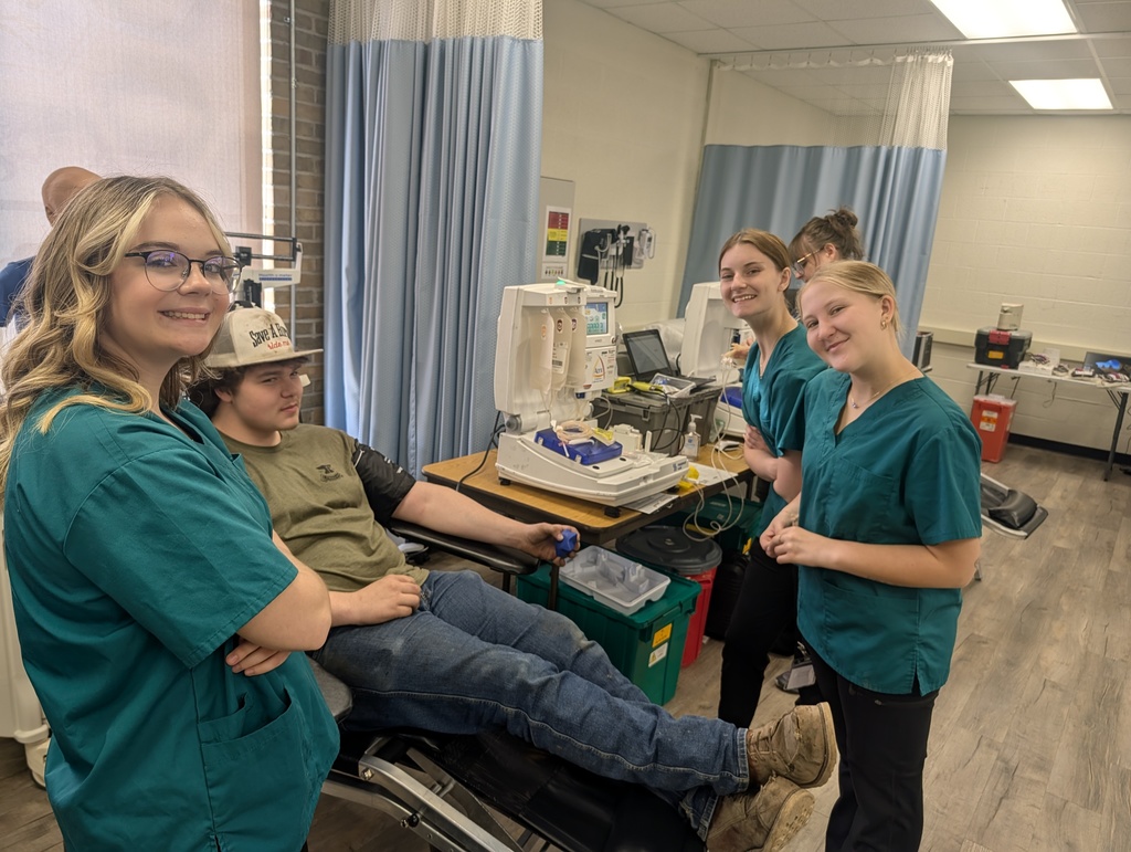Alpena High School Career and Technical Education-Health Occupations students hosted a very successful blood drive on Friday. 