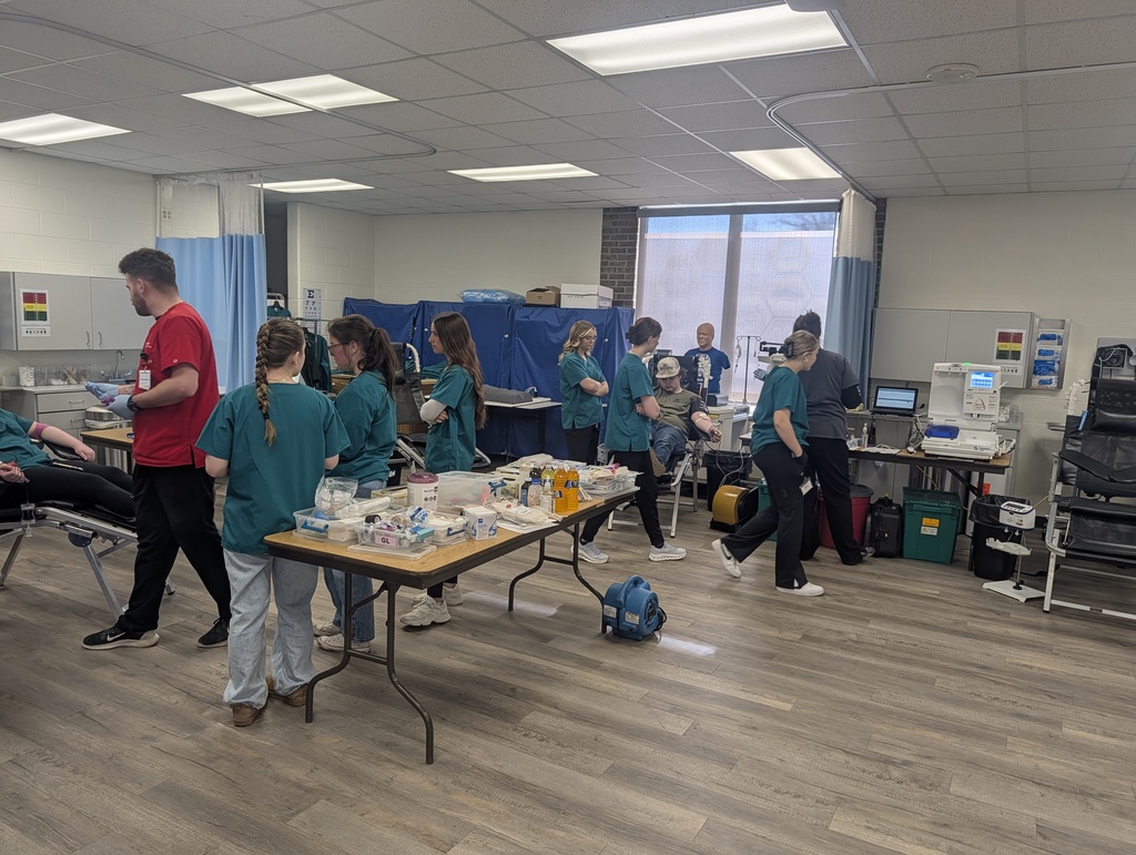 Alpena High School Career and Technical Education-Health Occupations students hosted a very successful blood drive on Friday. 