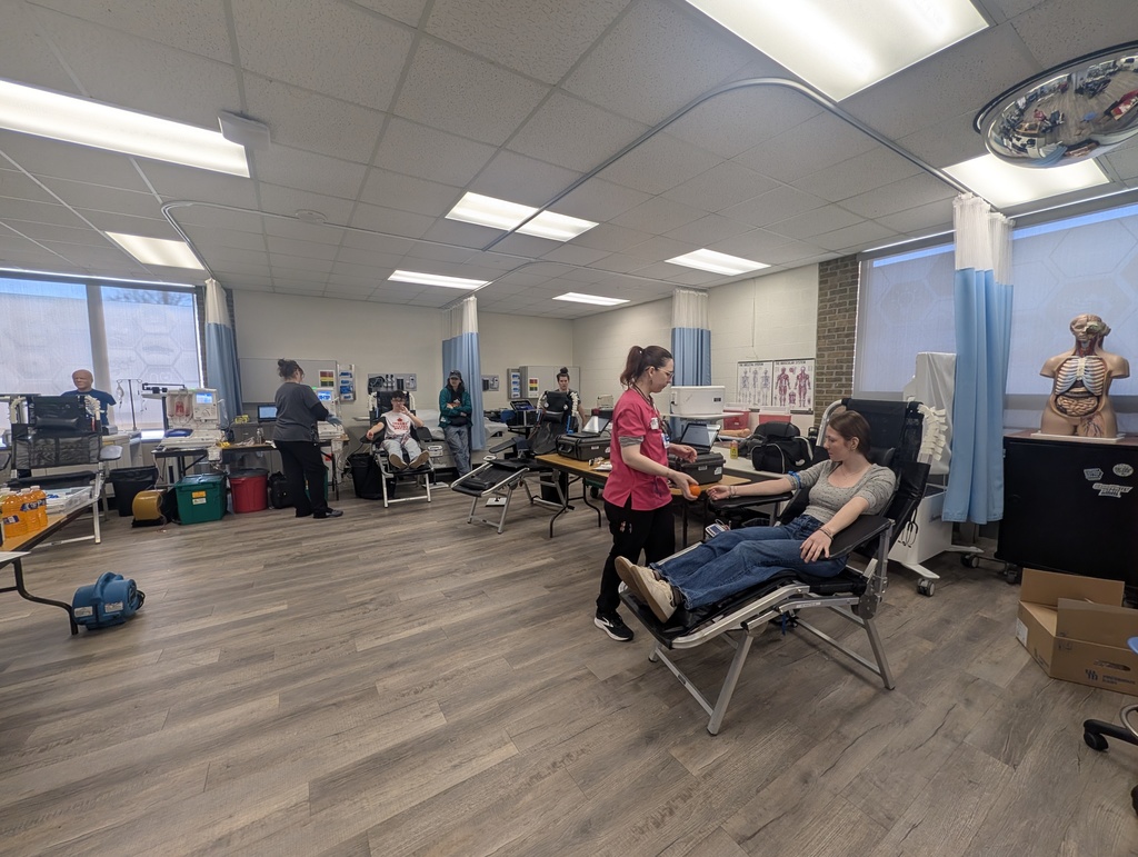 Alpena High School Career and Technical Education-Health Occupations students hosted a very successful blood drive on Friday. 