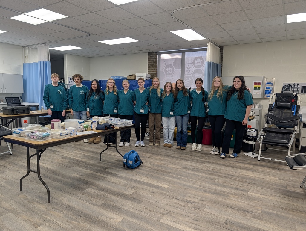 Alpena High School Career and Technical Education-Health Occupations students hosted a very successful blood drive on Friday. 