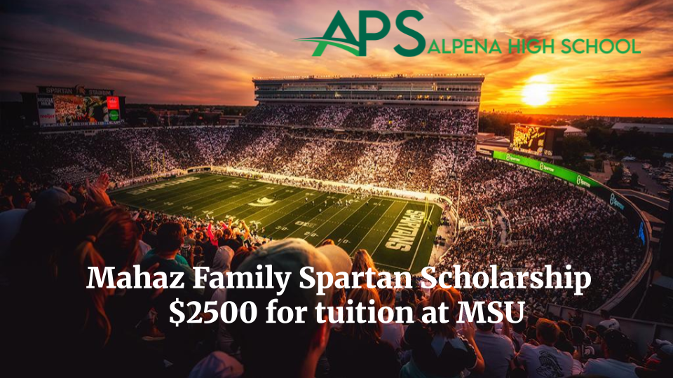 The Mahaz Family Spartan Scholarship The DEADLINE FOR SUBMISSION is MAY 29th!!! 
