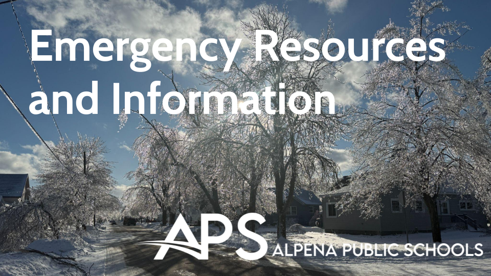 APS Strategic Plan Pillar IV: Family and Community Partnership  Visit our website for Emergency Resources and Information  https://www.alpenaschools.com/page/emergency-resources