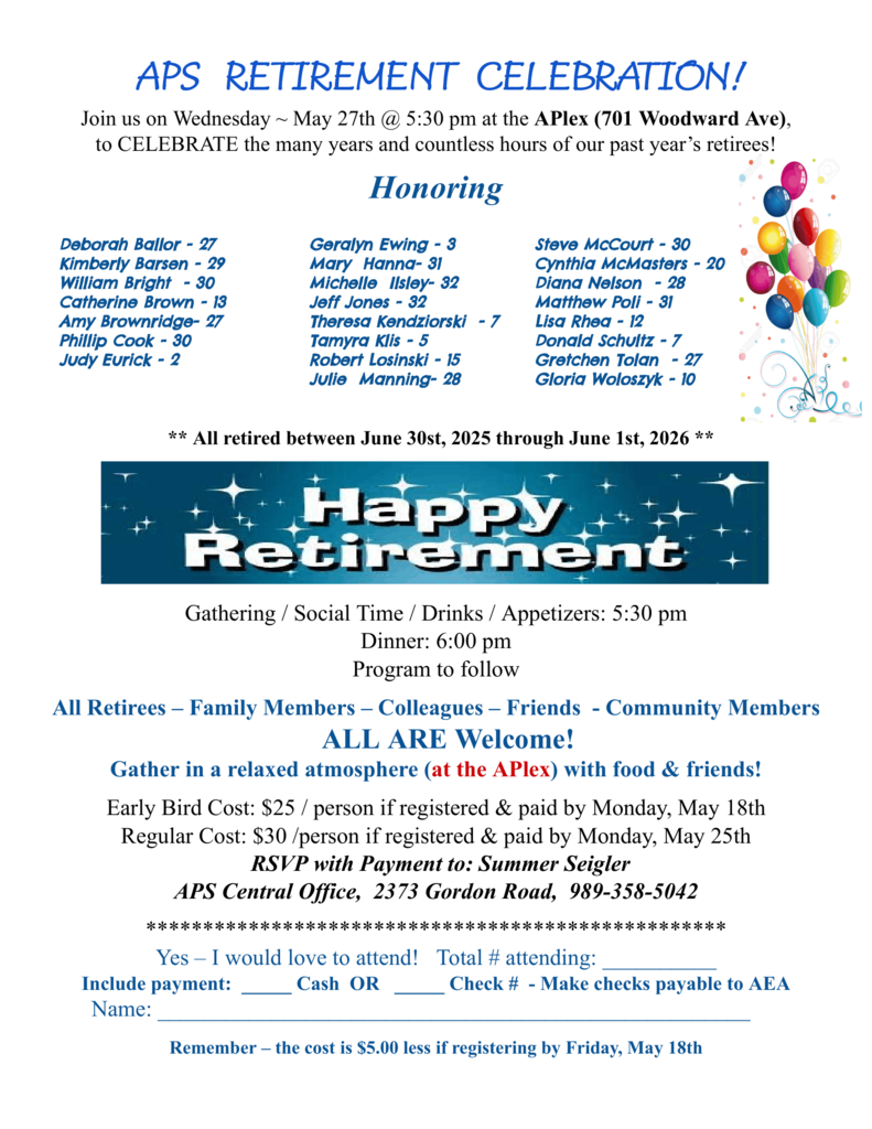 APS Retirement Celebration