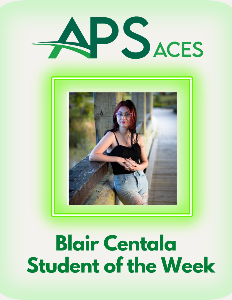 Congratulations to our ACES Academy Student of the Week, Blair Centala!