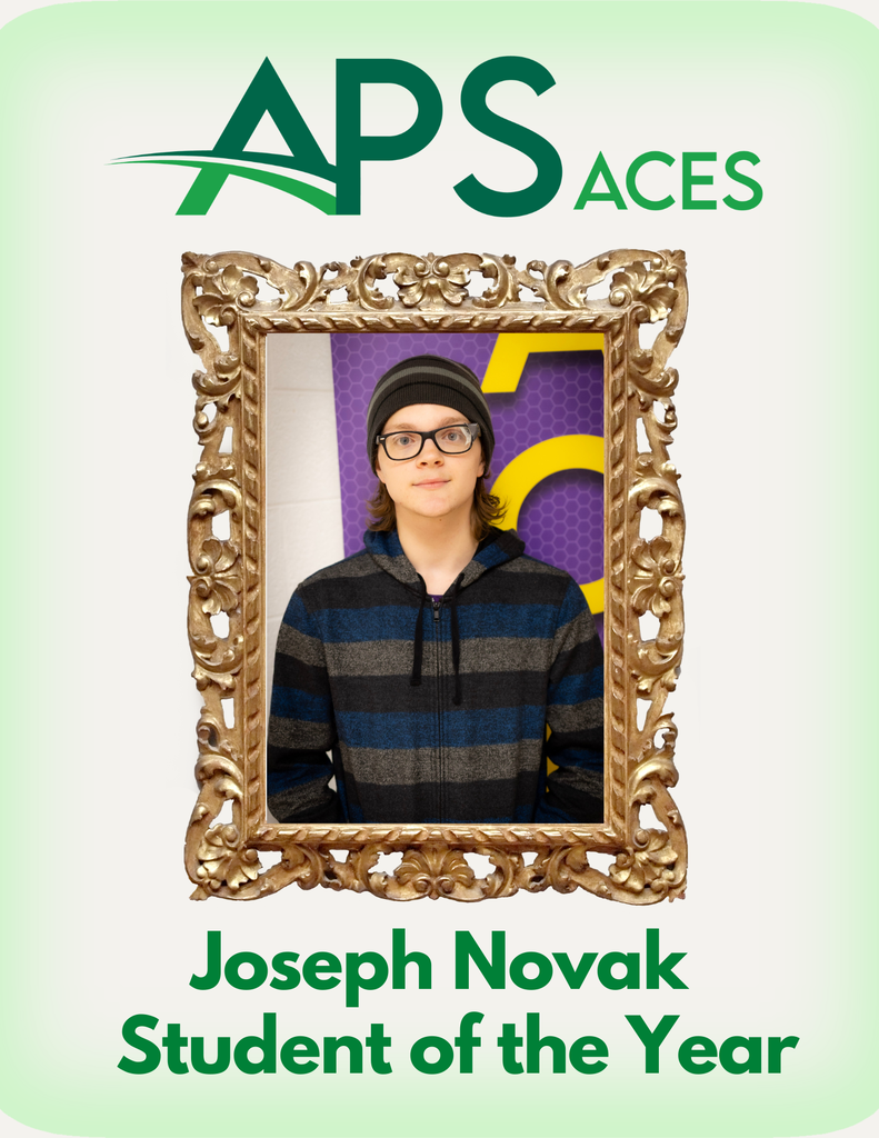 Congratulations to Joesph Novak, ACES Academy Student of the Year!