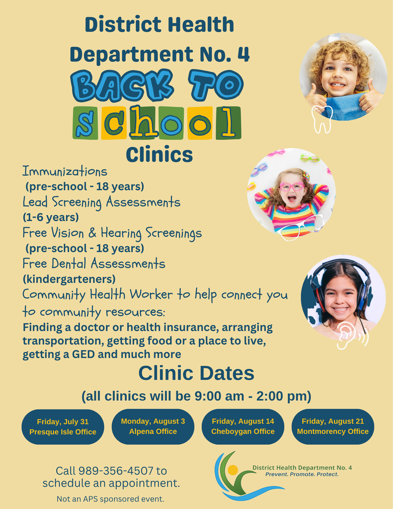 DHD 4 Back to School Health Screenings