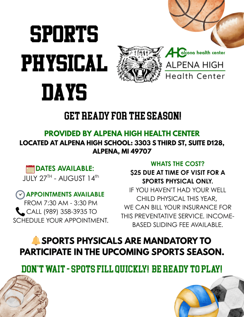 Alcona Health Center Summer 2026 Information