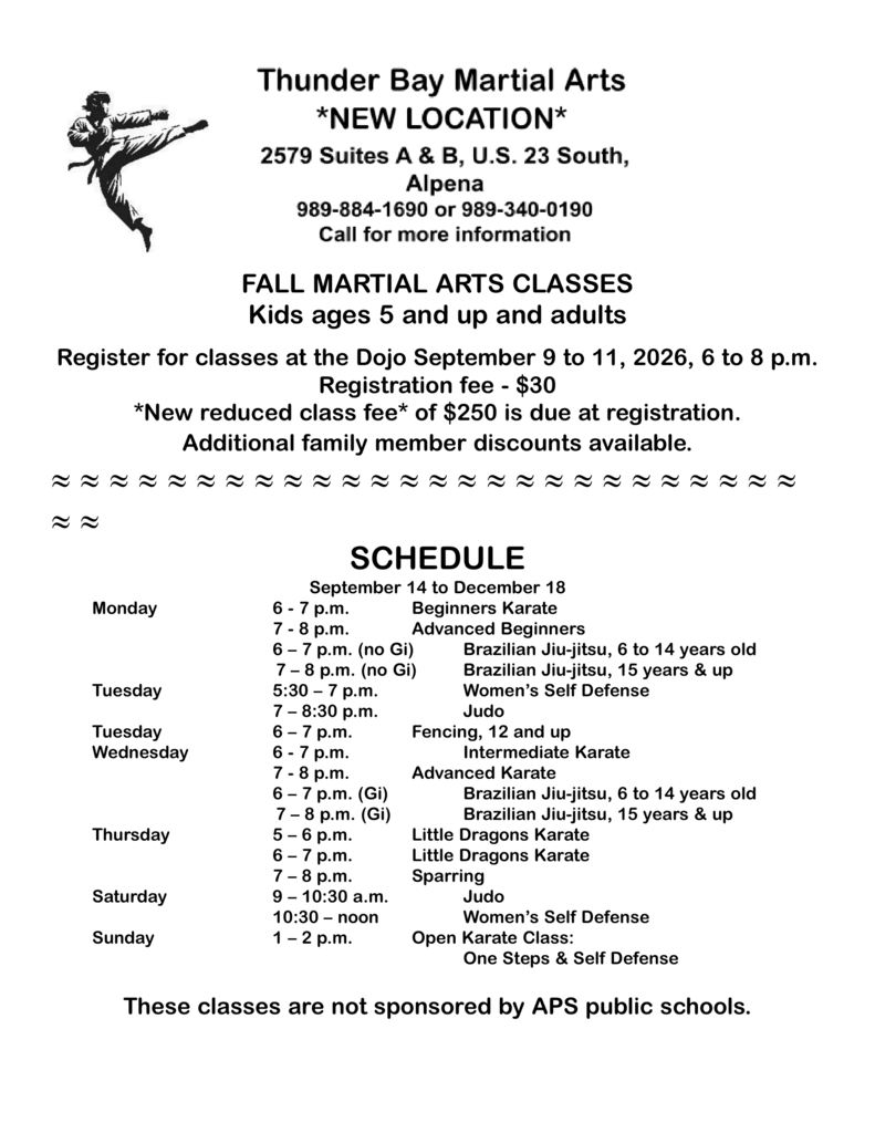 Thunder Bay Martial Arts Classes
