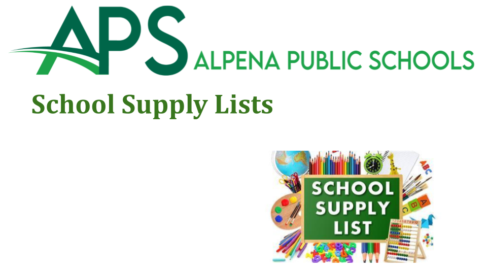 School Supply lists