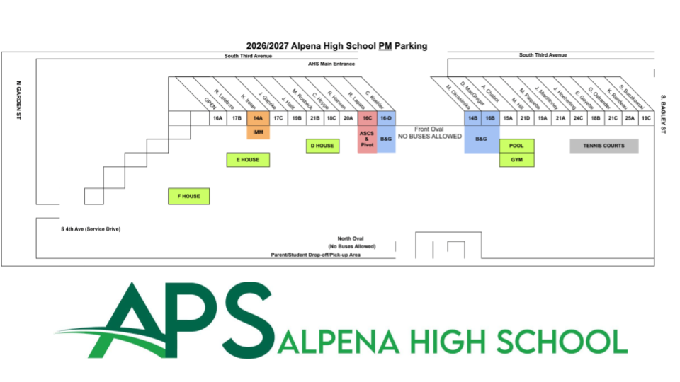 AHS Bus Parking Location Map