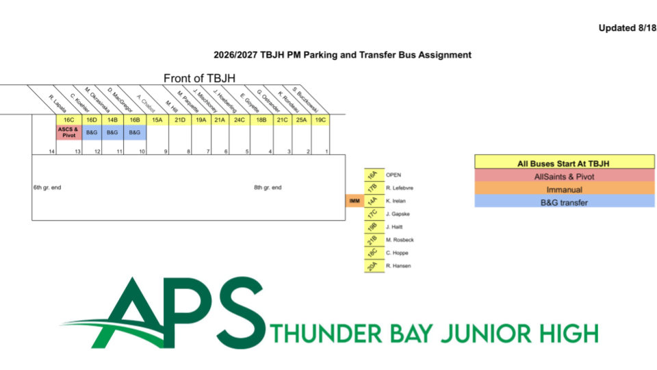 TBJH Bus Parking Location Map