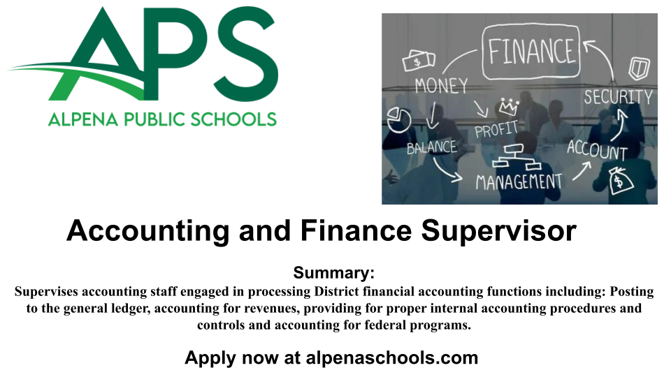 APS Employment-  Accounting/Finance Supervisor                     