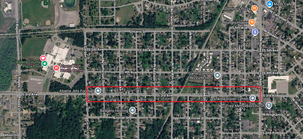 City of Alpena-resurfacing 3rd Avenue from Ripley to Garden Street