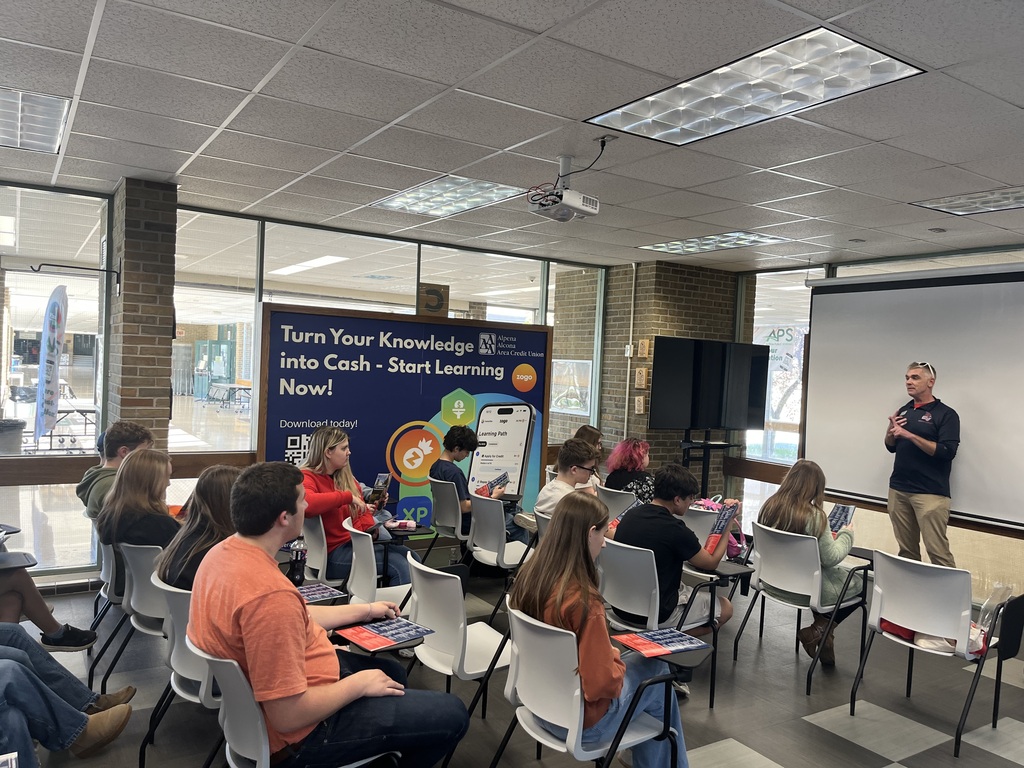 AHS and ACES students attended presentations from Saginaw Valley and Michigan State this week to learn more about their future college opportunities! Interested in attending college representative presentations? Sign up to meet Oakland (10/26), Ferris State (10/27 AM), and Wayne State (10/27 PM) in the Wildcat Den!