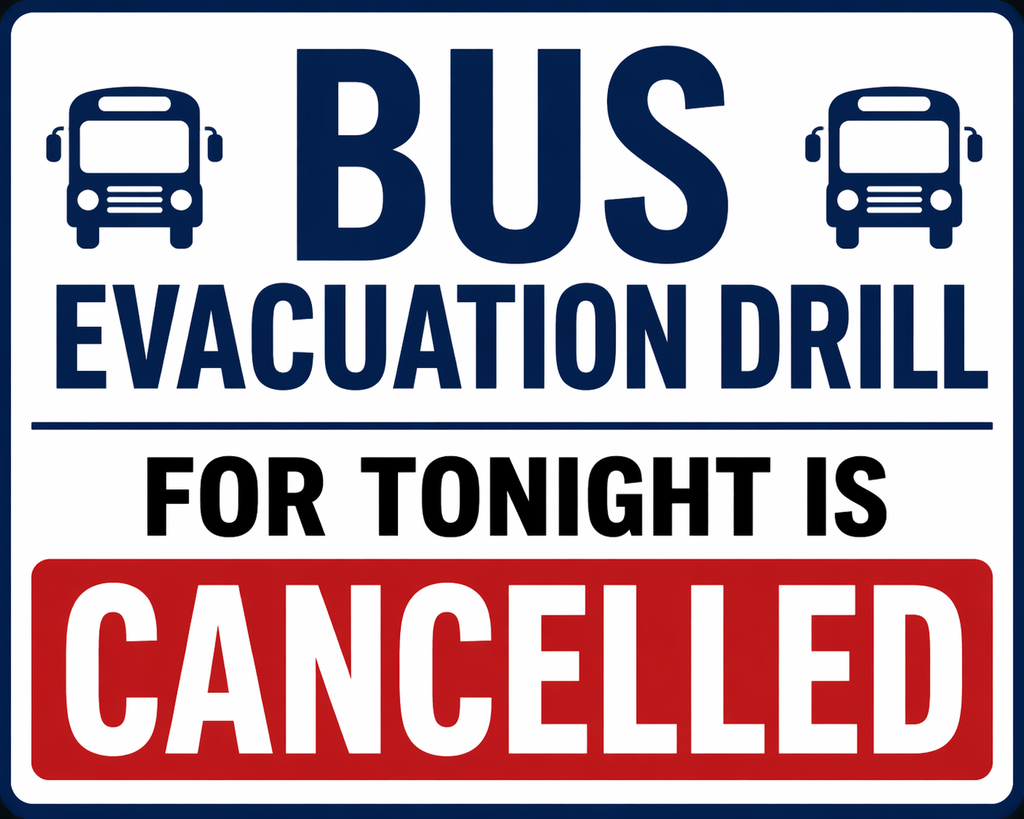 Bus Evacuation Drill