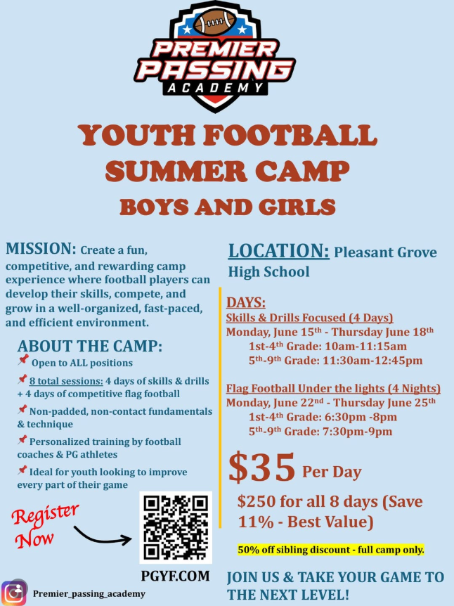 Youth Football Summer Camp
