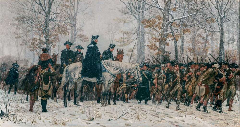 the march to valley forge painting