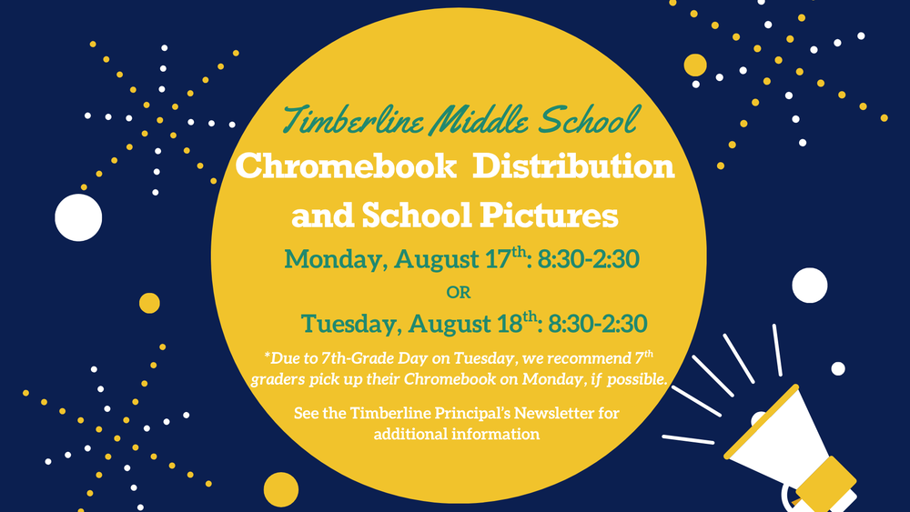 chromebook distribution monday august 17 and tuesday 18 8:30 am to 2:30 pm