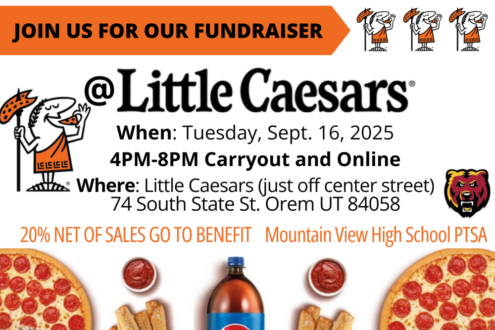 Spirit Night at Little Caesars. Sept. 16