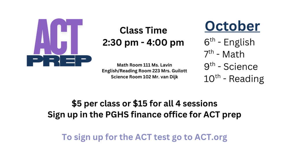 ACT Prep class times