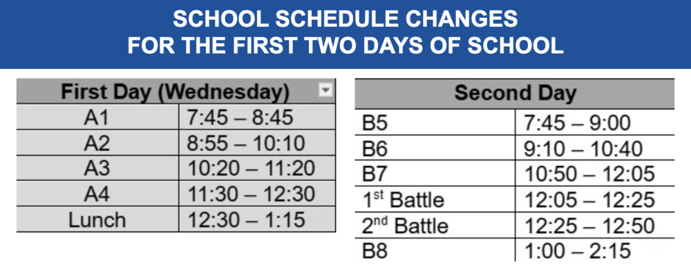Modified Bell Schedule