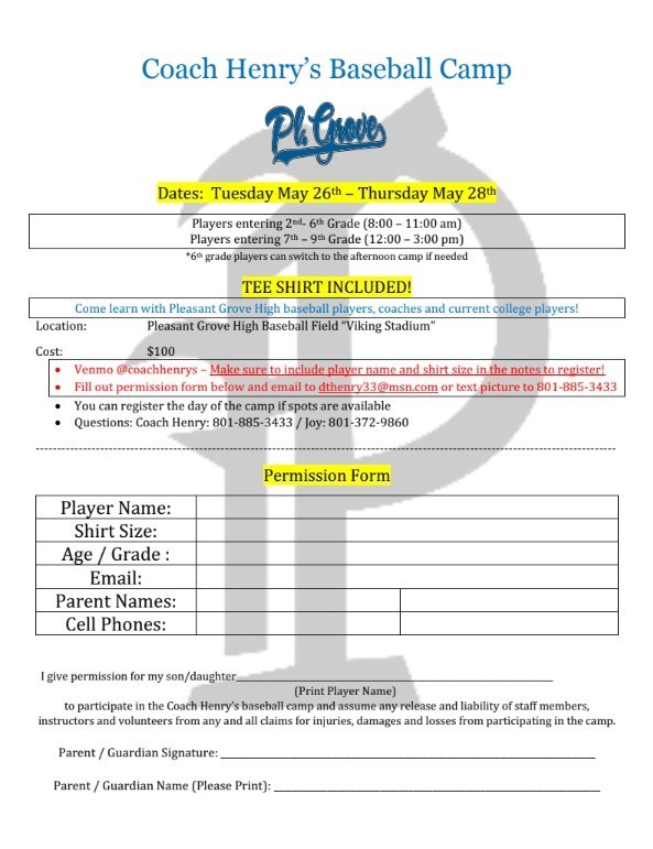 Boys baseball
