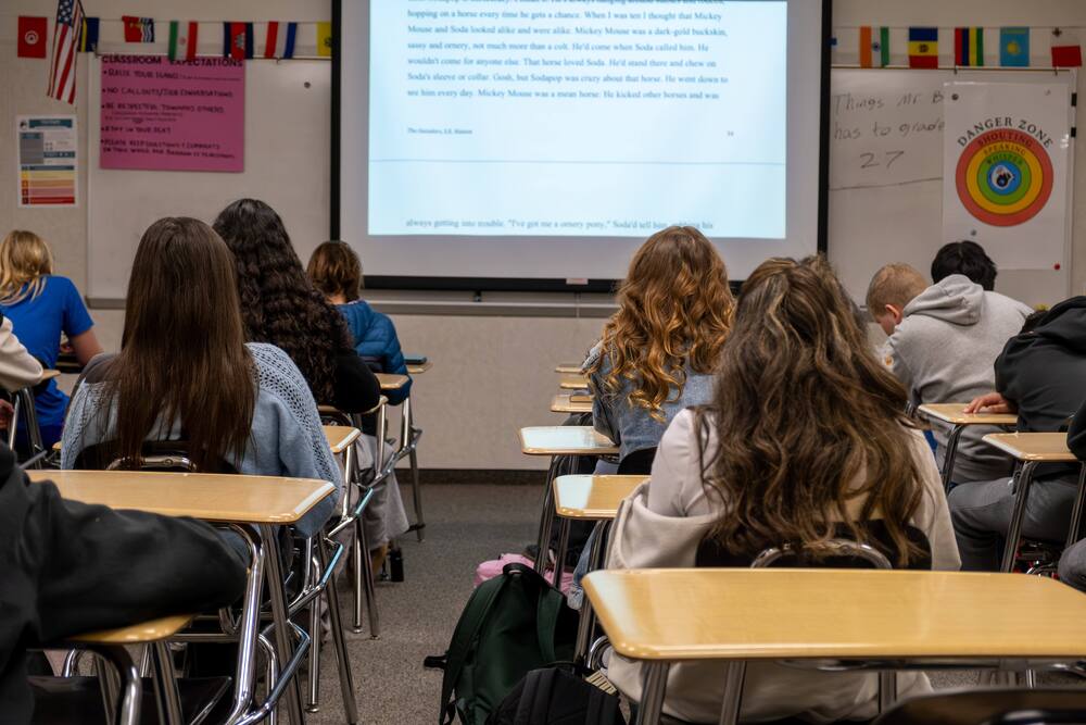 Students reading
