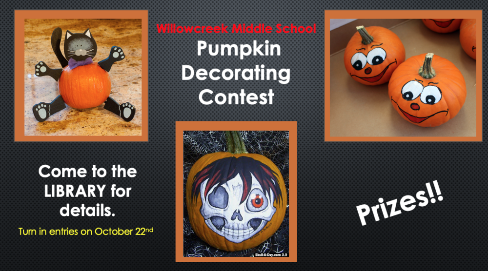 Poster on black background, Pumpking Decorating Contest