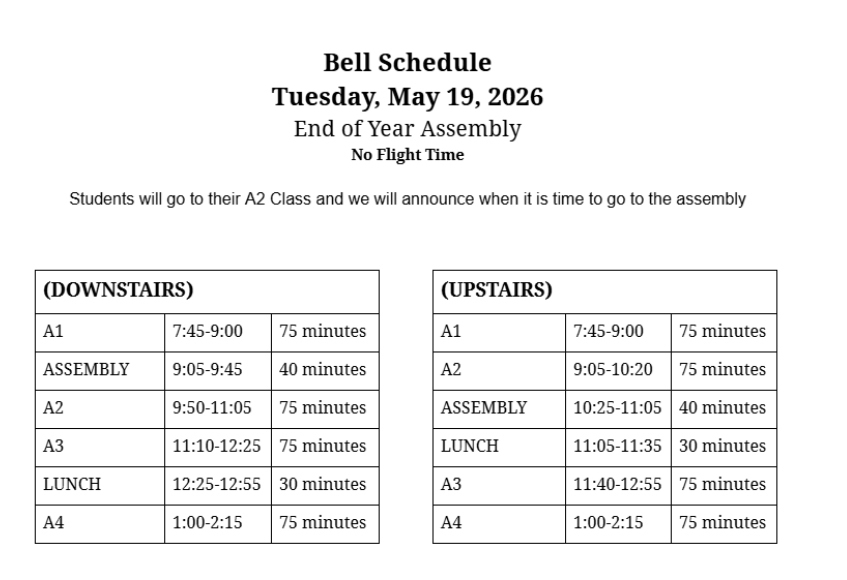 Bell Schedule