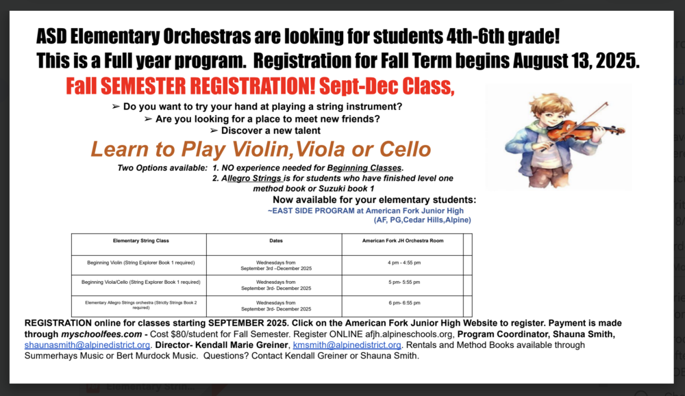 Flyer about Elementary Strings