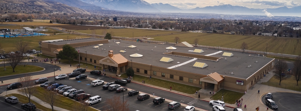 aerial view of Deerfield Elementary
