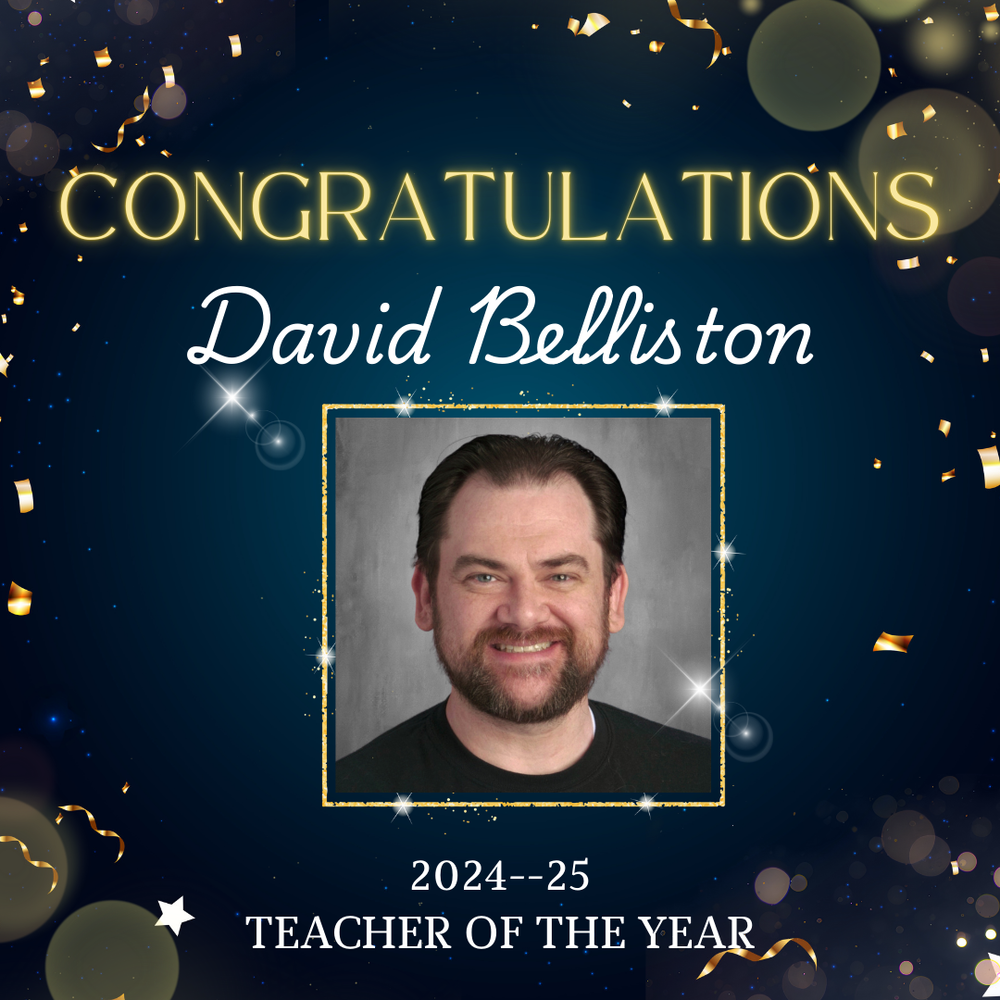 David Belliston is the Teacher of the Year