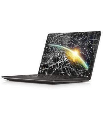 Picture of broken chromebook screen