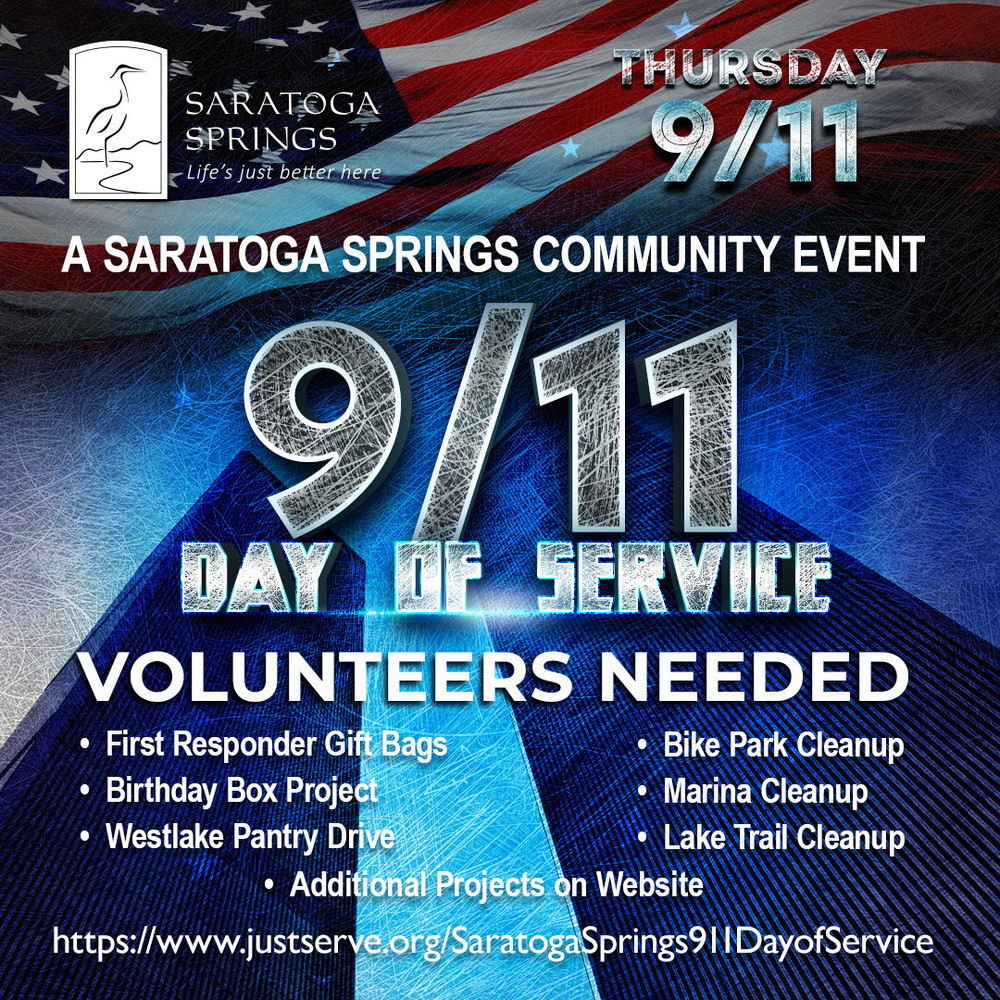 informational flyer about 9/11 day of service