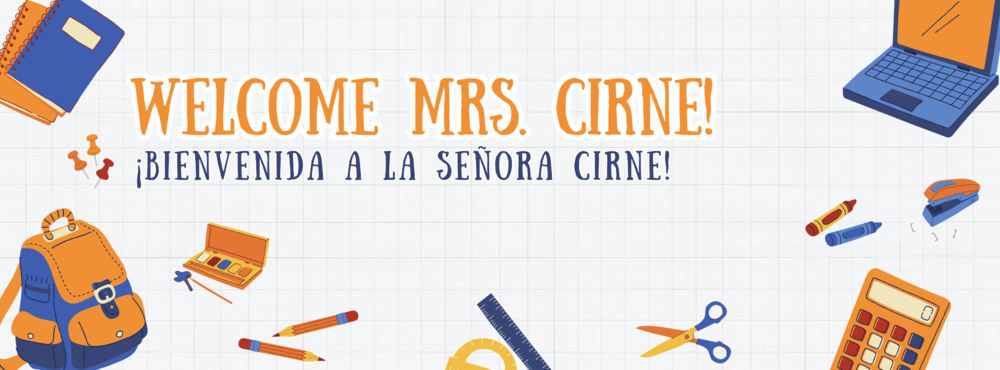 Welcome Mrs. Cirne!
