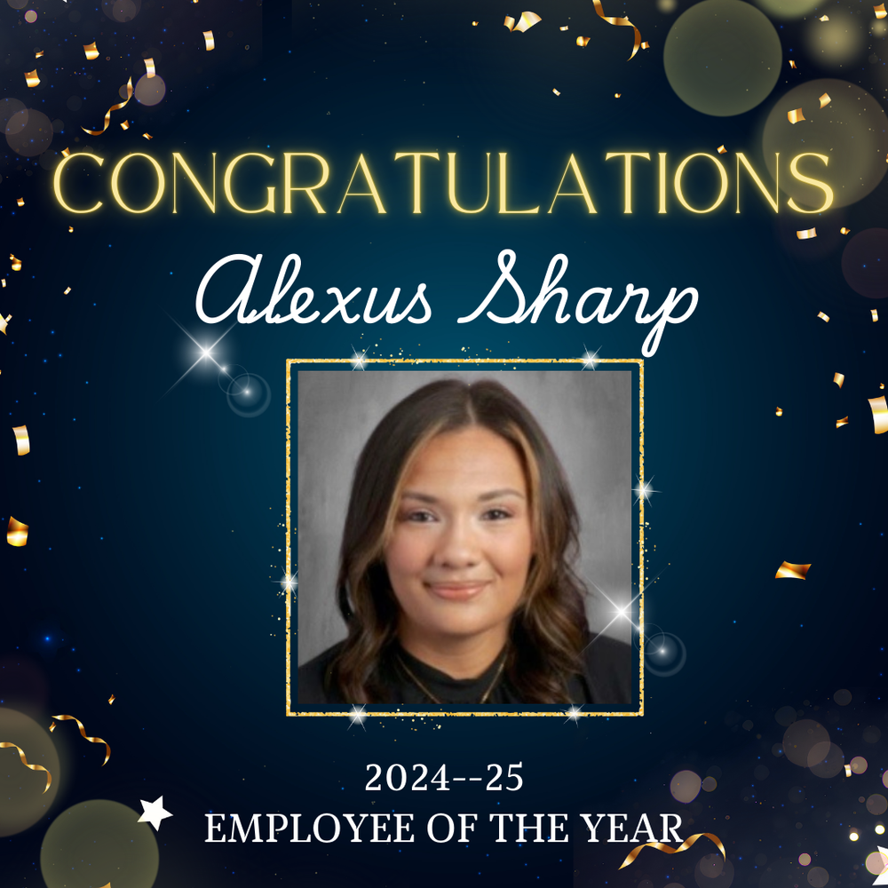 Employee of the year, Alexus Sharp